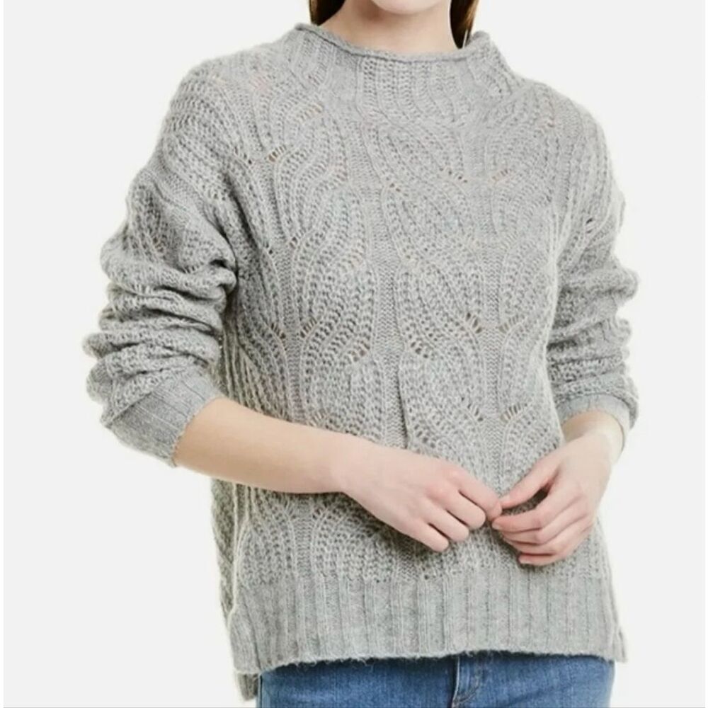 J. Crew Alpaca blend knit mock neck oversized sweater sz XS/S
